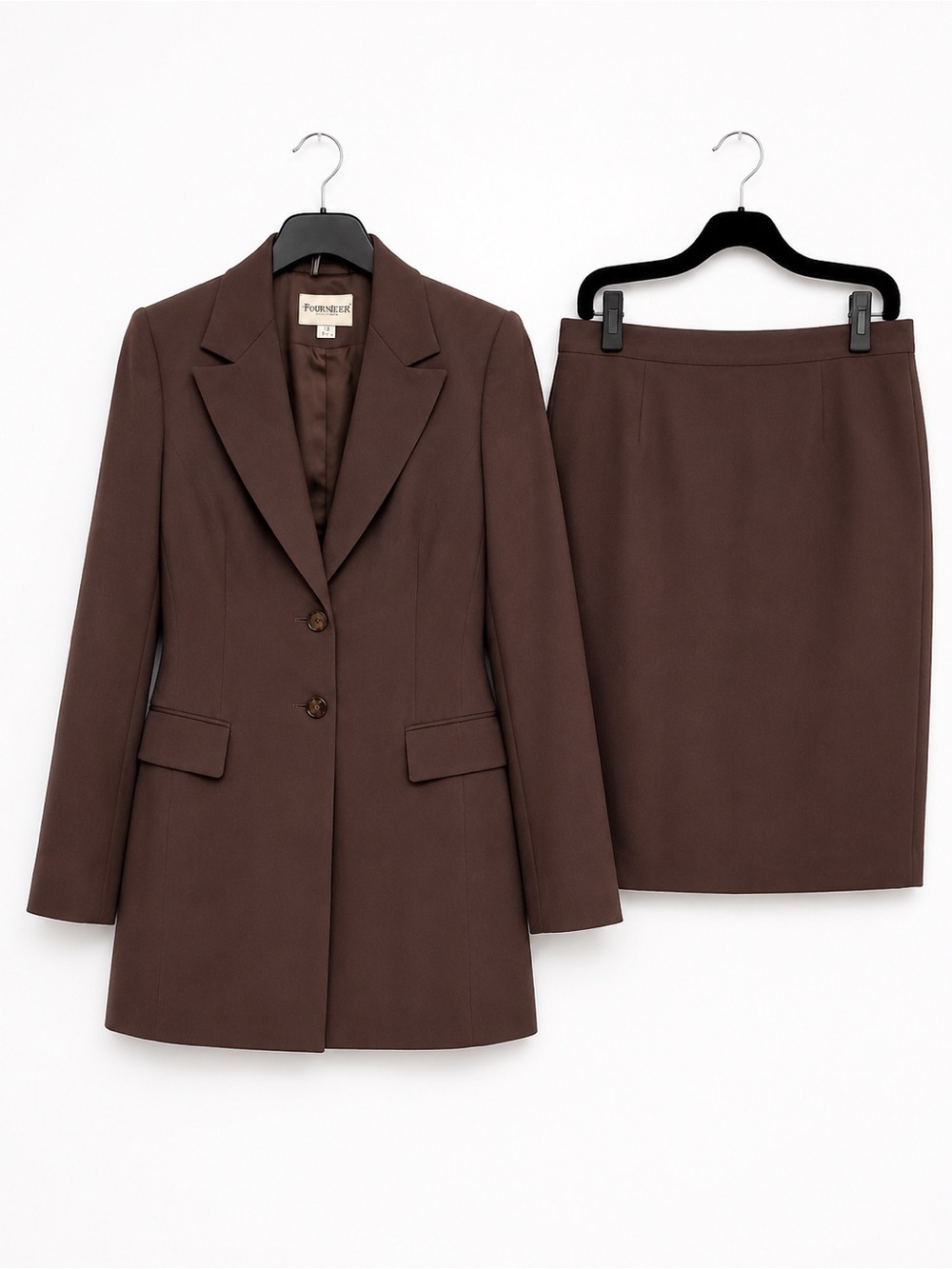 John Meyer Chocolate Brown Tailored Blazer Jacket - Ladies Size 12
